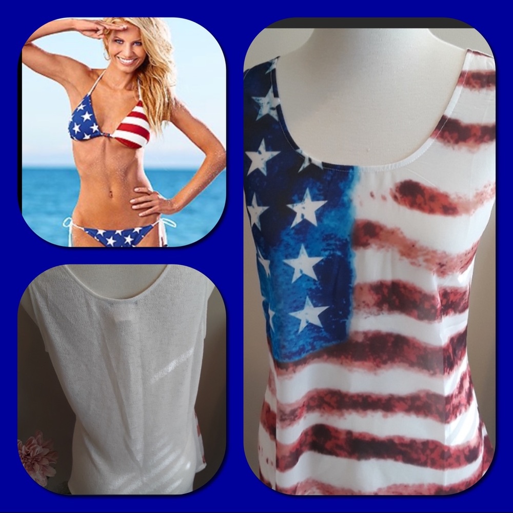 NWOT VENUS Brand Patriotic Tank Top 🇺🇸